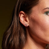 Hot Diamonds 10mm Delicate Pointed Heart Twist Earrings - Silver