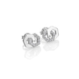 Hot Diamonds 10mm Hexagon Earrings - Silver