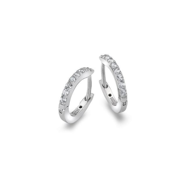 Hot Diamonds 13mm Constant Loop Earrings - Silver - Old Railway Line Garden Centre