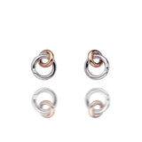 Hot Diamonds 13mm Eternal Stud Earrings - Rose Gold Accents
