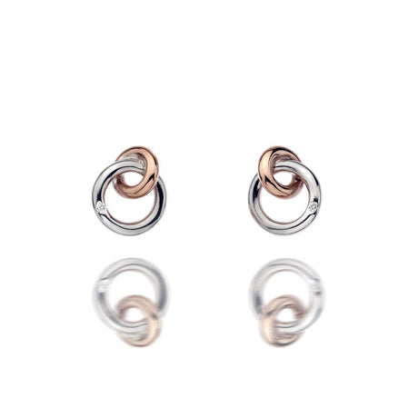 Hot Diamonds 13mm Eternal Stud Earrings - Rose Gold Accents