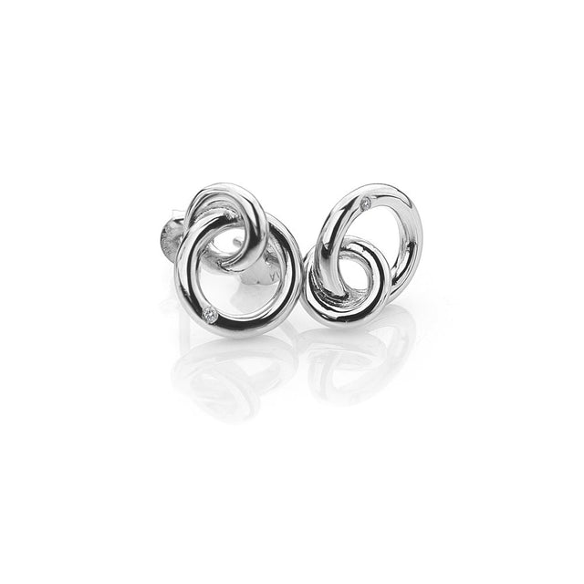 Hot Diamonds 13mm Eternal Stud Earrings - Silver - Old Railway Line Garden Centre