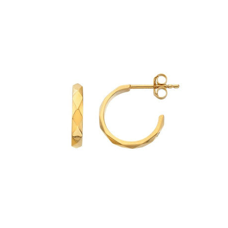 Hot Diamonds 14mm HD X GE Harlequin Earrings - Gold