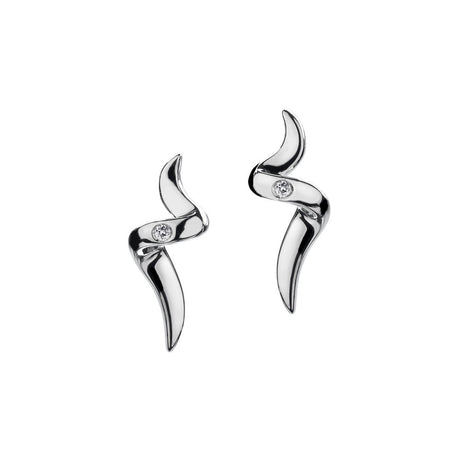 Hot Diamonds 20mm Sensual Stud Earrings - Silver