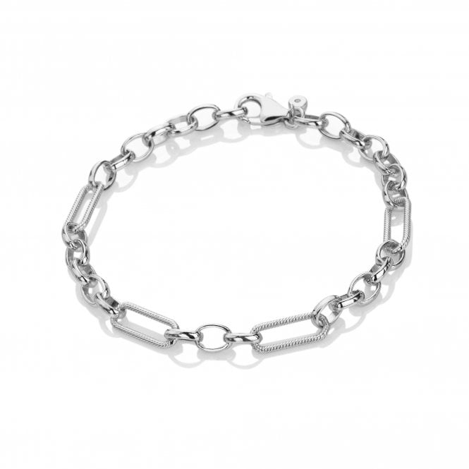 Hot Diamonds 21cm HD X Tasha Ghouri Statement Link Bracelet - Silver - Old Railway Line Garden Centre
