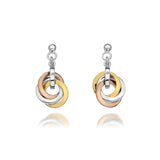 Hot Diamonds 23mm Calm Drop Earrings - Gold Accents