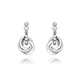 Hot Diamonds 23mm Calm Drop Earrings - Silver