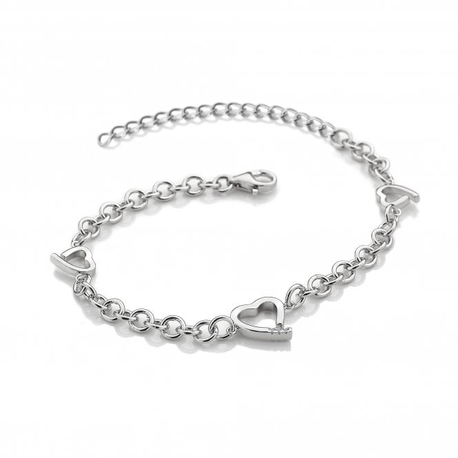 Hot Diamonds 24cm Warm Heart Bracelet - Silver