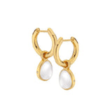 Hot Diamonds 25mm Calm Mother Of Pearl Earrings - Gold - Old Railway Line Garden Centre