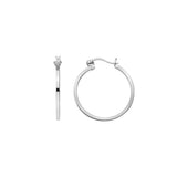 Hot Diamonds 25mm Hoop Earrings - Silver