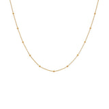 Hot Diamonds 39cm Embrace Beaded Cable Chain - Gold