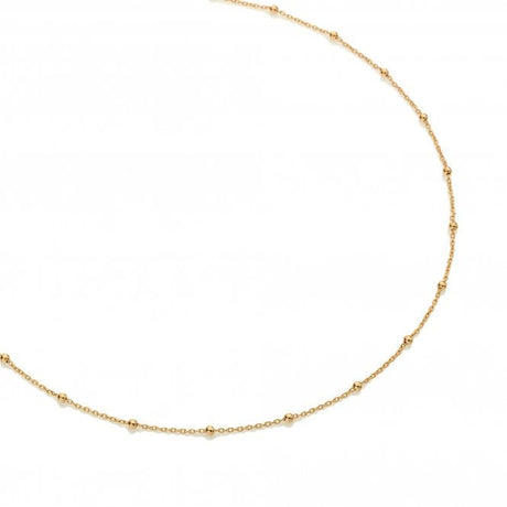 Hot Diamonds 39cm Embrace Beaded Cable Chain - Gold - Old Railway Line Garden Centre