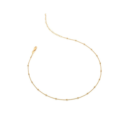 Hot Diamonds 39cm Embrace Beaded Cable Chain - Gold - Old Railway Line Garden Centre