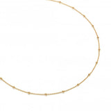 Hot Diamonds 39cm Embrace Beaded Cable Chain - Gold