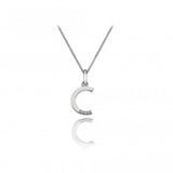 Hot Diamonds 45cm 'C' Micro Letter Necklace - Silver