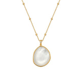 Hot Diamonds 45cm Calm Mother Of Pearl Necklace - Gold