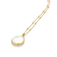 Hot Diamonds 45cm Calm Mother Of Pearl Necklace - Gold - Old Railway Line Garden Centre