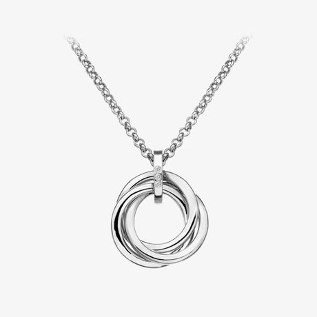 Hot Diamonds 45cm Calm Necklace - Silver - Old Railway Line Garden Centre