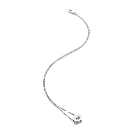 Hot Diamonds 45cm Diamond Amulet Heart Necklace - Silver - Old Railway Line Garden Centre