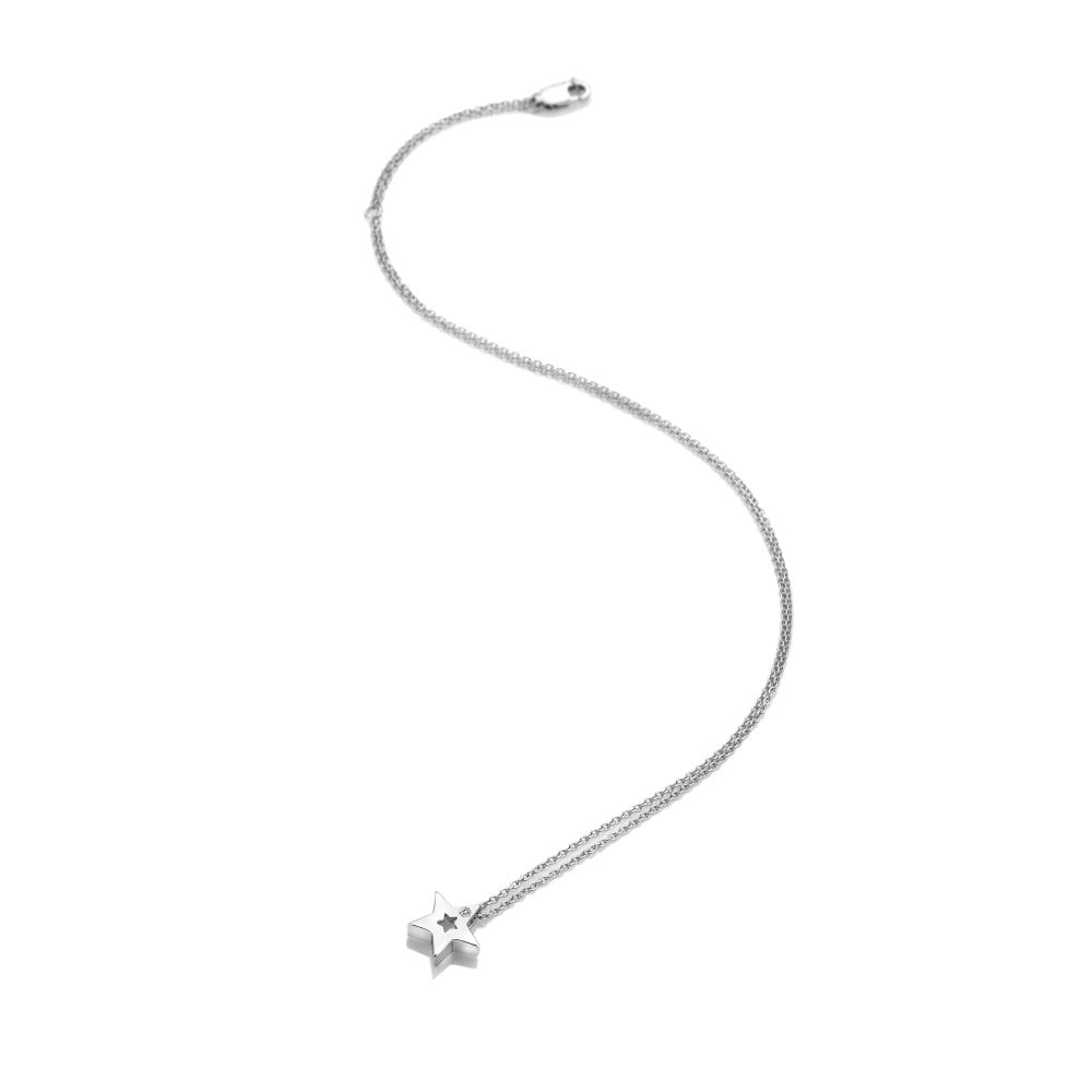 Hot Diamonds 45cm Diamond Amulet Star Pendant - Silver