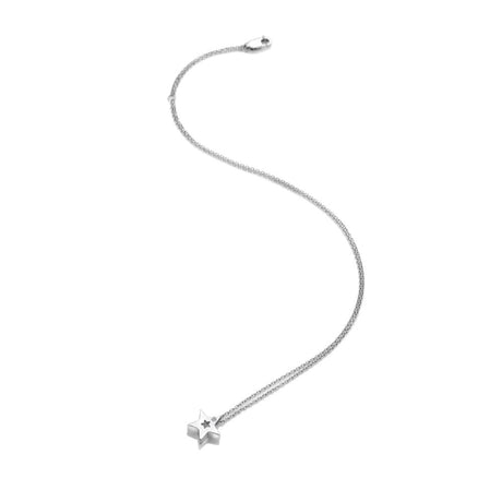 Hot Diamonds 45cm Diamond Amulet Star Pendant - Silver - Old Railway Line Garden Centre