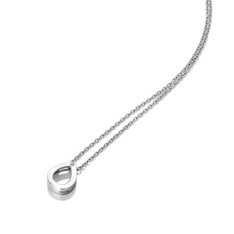 Hot Diamonds 45cm Diamond Amulet Teardrop Necklace - Silver - Old Railway Line Garden Centre