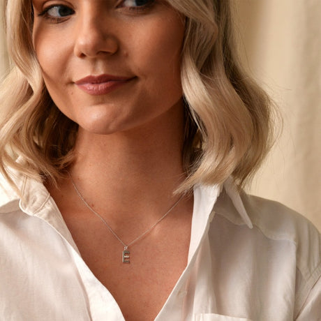 Hot Diamonds 45cm 'E' Micro Letter Necklace - Silver - Old Railway Line Garden Centre