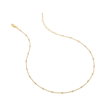 Hot Diamonds 45cm Embrace Beaded Cable Chain - Gold - Old Railway Line Garden Centre