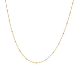 Hot Diamonds 45cm Embrace Beaded Cable Chain - Gold