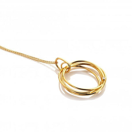 Hot Diamonds 45cm HD X GE String Necklace - Gold - Old Railway Line Garden Centre