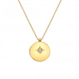 Hot Diamonds 45cm HD X Gem White Topaz Starburst Locket Necklace - Gold - Old Railway Line Garden Centre