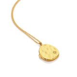 Hot Diamonds 45cm HD X JJ Large Luna Locket Necklace - Gold - Old Railway Line Garden Centre