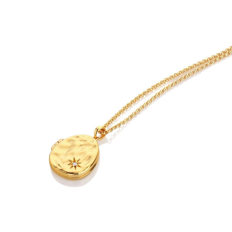 Hot Diamonds 45cm HD X JJ Lunar Locket Necklace - Gold - Old Railway Line Garden Centre