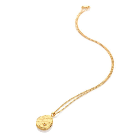Hot Diamonds 45cm HD X JJ Lunar Locket Necklace - Gold - Old Railway Line Garden Centre