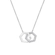 Hot Diamonds 45cm Hexagon Necklace - Silver - Old Railway Line Garden Centre