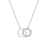 Hot Diamonds 45cm Hexagon Necklace - Silver