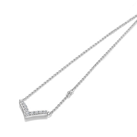 Hot Diamonds 45cm Lustre Necklace - Silver - Old Railway Line Garden Centre