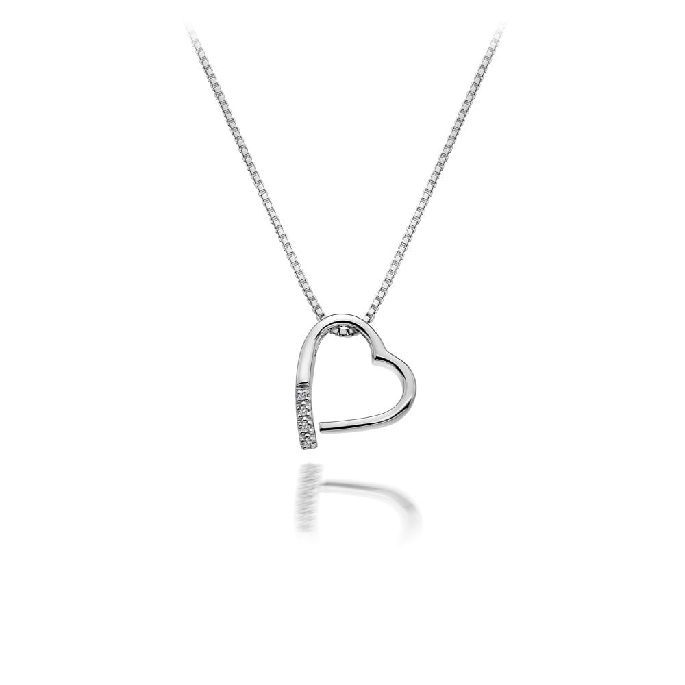 Hot Diamonds 45cm Romantic Heart Necklace - Silver