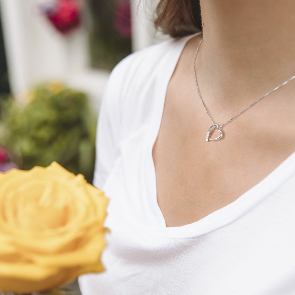 Hot Diamonds 45cm Romantic Heart Necklace - Silver