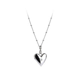Hot Diamonds 45cm Small Romantic Heart Locket Necklace - Silver