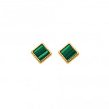 Hot Diamonds 5mm Revive Square Stud Earrings - Gold
