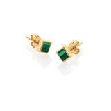 Hot Diamonds 5mm Revive Square Stud Earrings - Gold