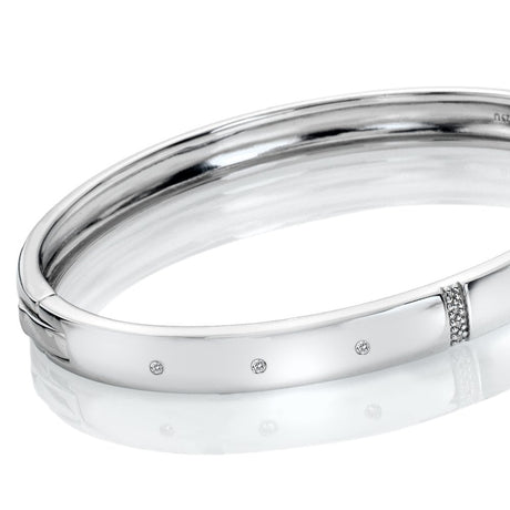 Hot Diamonds 60mm Much Loved Bangle - Silver