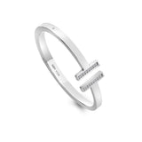 Hot Diamonds 65mm HD X TG T-Bar Bangle - Silver