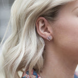 Hot Diamonds 8mm Natural Flower Stud Earrings - Silver