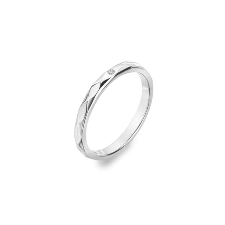 Hot Diamonds Harlequin Ring - Silver - Size M - Old Railway Line Garden Centre