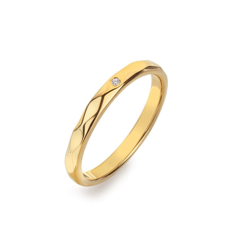 Hot Diamonds HD X GE Harlequin Ring - Gold - Size M - Old Railway Line Garden Centre