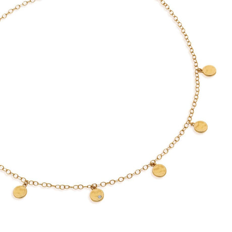 Hot Diamonds HD X JJ Lunar Choker Necklace - Gold - Old Railway Line Garden Centre