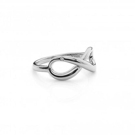Hot Diamonds Infinity Ring - Silver - Size O - Old Railway Line Garden Centre