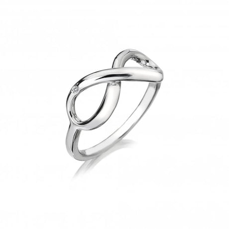 Hot Diamonds Infinity Ring - Silver - Size O - Old Railway Line Garden Centre